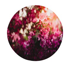 Pink Flower Mini Round Pill Box by artworkshop