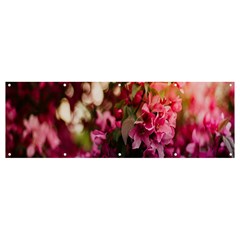 Pink Flower Banner And Sign 12  X 4 