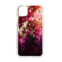 Pink Flower Iphone 11 Tpu Uv Print Case by artworkshop