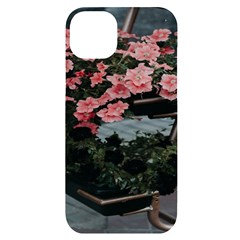 Pink Peony  Flower Iphone 14 Plus Black Uv Print Case by artworkshop