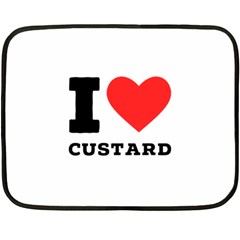 I Love Custard Fleece Blanket (mini) by ilovewhateva