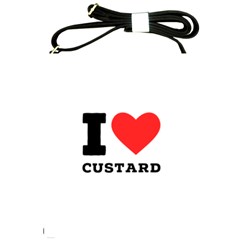 I Love Custard Shoulder Sling Bag