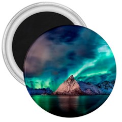 Amazing Aurora Borealis Colors 3  Magnets