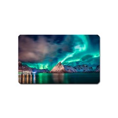 Amazing Aurora Borealis Colors Magnet (Name Card)