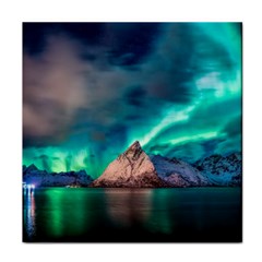 Amazing Aurora Borealis Colors Face Towel by B30l