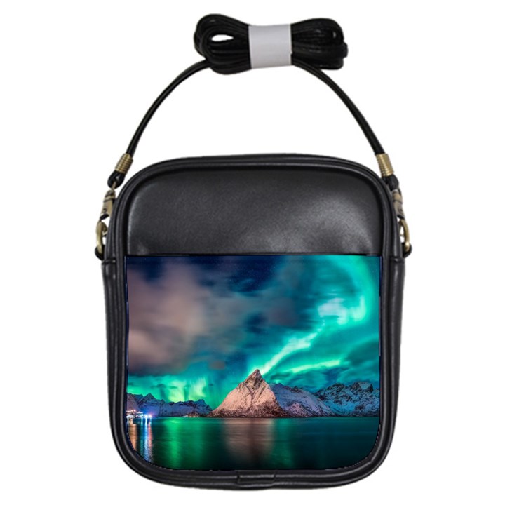 Amazing Aurora Borealis Colors Girls Sling Bag