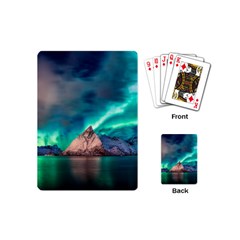 Amazing Aurora Borealis Colors Playing Cards Single Design (Mini)