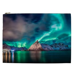 Amazing Aurora Borealis Colors Cosmetic Bag (XXL)