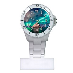 Amazing Aurora Borealis Colors Plastic Nurses Watch