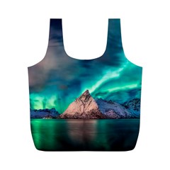 Amazing Aurora Borealis Colors Full Print Recycle Bag (M)