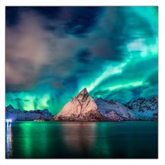 Amazing Aurora Borealis Colors Square Satin Scarf (36  X 36 )