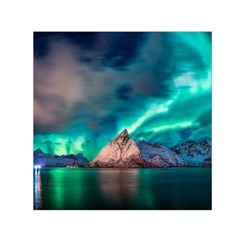 Amazing Aurora Borealis Colors Square Satin Scarf (30  x 30 )