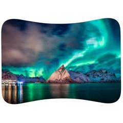 Amazing Aurora Borealis Colors Velour Seat Head Rest Cushion