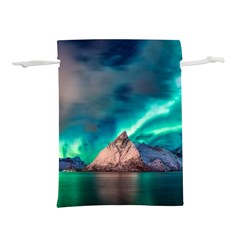 Amazing Aurora Borealis Colors Lightweight Drawstring Pouch (M)