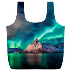 Amazing Aurora Borealis Colors Full Print Recycle Bag (XXXL)