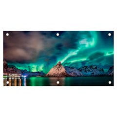 Amazing Aurora Borealis Colors Banner and Sign 6  x 3 