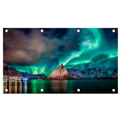 Amazing Aurora Borealis Colors Banner and Sign 7  x 4 