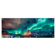 Amazing Aurora Borealis Colors Banner and Sign 8  x 3 