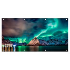 Amazing Aurora Borealis Colors Banner and Sign 8  x 4 