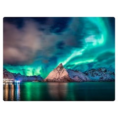 Amazing Aurora Borealis Colors Premium Plush Fleece Blanket (Extra Small)