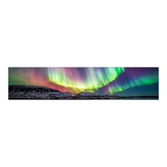 Aurora Borealis Polar Northern Lights Natural Phenomenon North Night Mountains Velvet Scrunchie by B30l