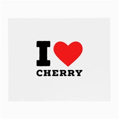 I Love Cherry Small Glasses Cloth by ilovewhateva