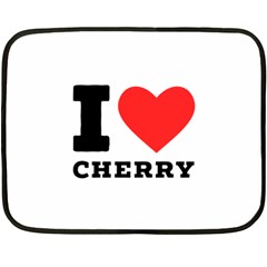 I Love Cherry Fleece Blanket (mini) by ilovewhateva