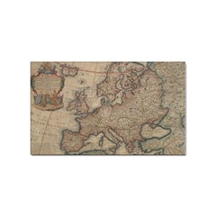 Old Vintage Classic Map Of Europe Sticker (rectangular) by B30l
