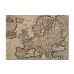 Old Vintage Classic Map Of Europe Sticker A4 (100 Pack) by B30l