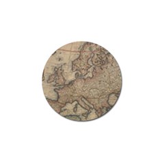 Old Vintage Classic Map Of Europe Golf Ball Marker (4 Pack)