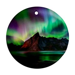 Aurora Borealis Nature Sky Light Ornament (round)