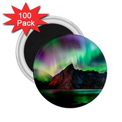 Aurora Borealis Nature Sky Light 2 25  Magnets (100 Pack) 