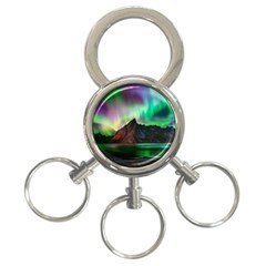 Aurora Borealis Nature Sky Light 3-ring Key Chain