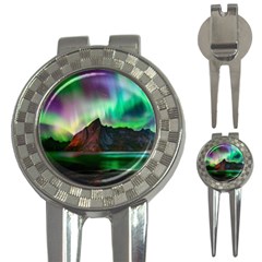 Aurora Borealis Nature Sky Light 3-in-1 Golf Divots