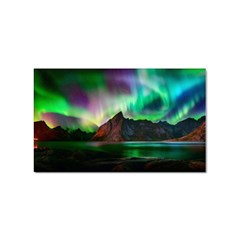 Aurora Borealis Nature Sky Light Sticker (rectangular) by B30l