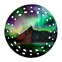Aurora Borealis Nature Sky Light Ornament (round Filigree)