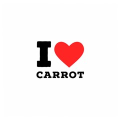 I love carrots  Wooden Puzzle Square