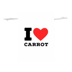 I love carrots  Lightweight Drawstring Pouch (S)