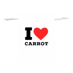 I love carrots  Lightweight Drawstring Pouch (L)