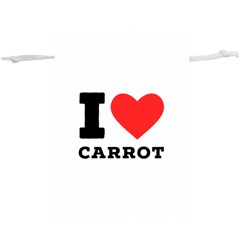 I love carrots  Lightweight Drawstring Pouch (XL)