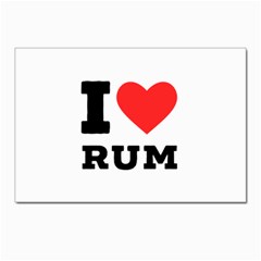 I Love Rum Postcard 4 x 6  (pkg Of 10) by ilovewhateva