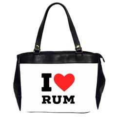 I Love Rum Oversize Office Handbag (2 Sides)