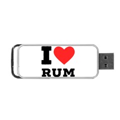 I Love Rum Portable Usb Flash (one Side) by ilovewhateva