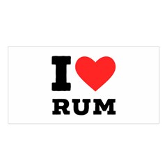 I Love Rum Satin Shawl 45  X 80  by ilovewhateva
