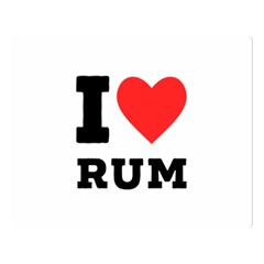I Love Rum Premium Plush Fleece Blanket (large) by ilovewhateva