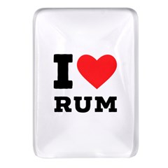 I Love Rum Rectangular Glass Fridge Magnet (4 Pack) by ilovewhateva