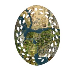 Map Illustration Gta Ornament (oval Filigree) by B30l