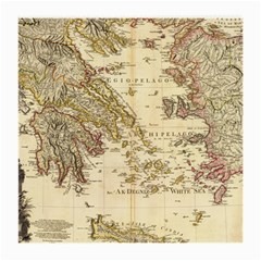 Map Of Greece Archipelago Medium Glasses Cloth by B30l