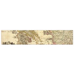 Map Of Greece Archipelago Small Premium Plush Fleece Scarf by B30l