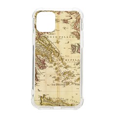 Map Of Greece Archipelago Iphone 11 Pro 5 8 Inch Tpu Uv Print Case by B30l